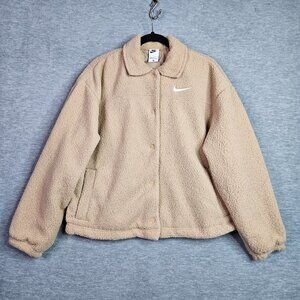 Nike Sportswear Women's Collared High-Pile Fleece Jacket Size S NEW
